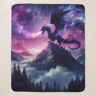 Dunkler, mittelalterlicher ätherischer Drache  Sherpadecke