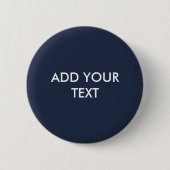 Dunkler Mitternachtsblauer Knopf Button (Vorderseite)