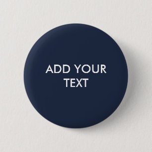 Dunkler Mitternachtsblauer Knopf Button