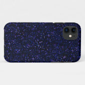 Dunkler Mitternachtsindigo-Blau-Glitzer Case-Mate iPhone Hülle (Rückseite (Horizontal))