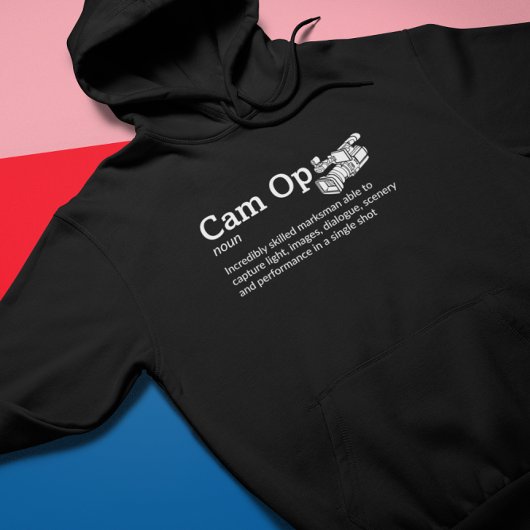 Dunkler Modus der CAM Op-Definition - Kamerateam Hoodie