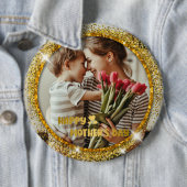 Dunkler Modus Faux-Goldfolie zum Muttertag Button (Beispiel)
