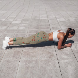 Dunkler Modus Fox-Cartoon Capri Leggings