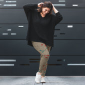 Dunkler Modus Fox-Cartoon Leggings