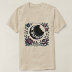 Dunkler Mondgarten – Mystische gotische Nachtkunst T-Shirt
