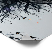 Dunkler mystischer Baum des Lebens Kunst Poster (Ecke)