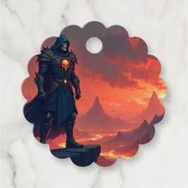 Dunkler Nacht der Flamme Geschenkanhänger