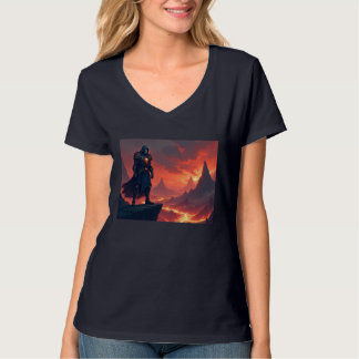 Dunkler Nacht der Flamme T-Shirt