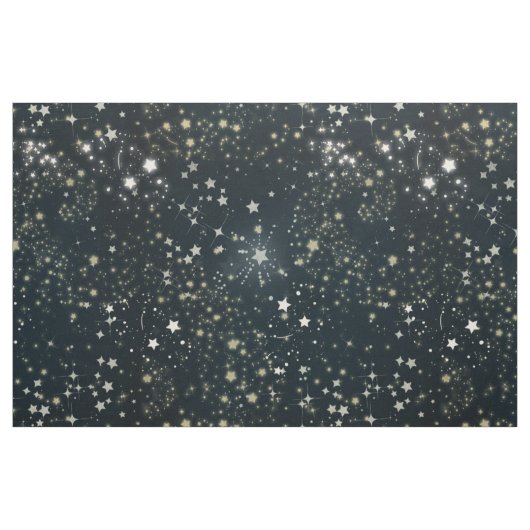 Dunkler nächtlicher Himmel mit Stern-Gewebe Stoff (Yard (91,4 cm))