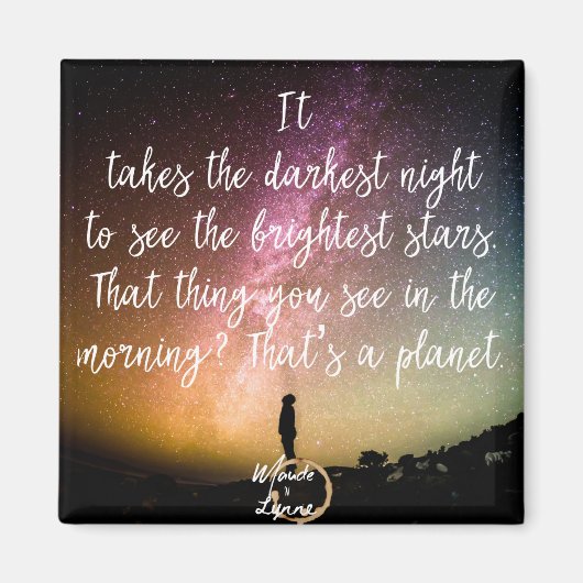 Dunkler Nachtmagnet Magnet (Vorne)