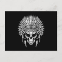 Dunkler Nativer Zuckerschädel mit Hitze