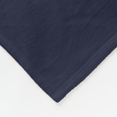 Dunkler Navy Mystic Herbst Fleecedecke (Ecke)