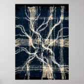 Dunkler Neuronaler Baumzweig Kunstposter | Weiß au Poster (Vorne)