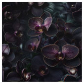 Dunkler Orchideen-Gotischer Maximalistischer Botan Stoff (Muster)