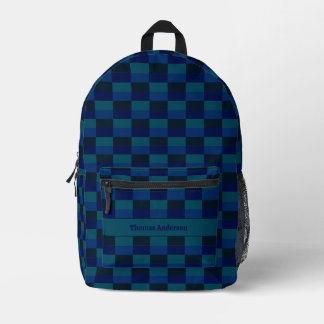 Dunkler Ozean bei Nacht Farben Bedruckter Rucksack