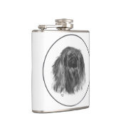 Dunkler Pekingese Flachmann (Rechts)