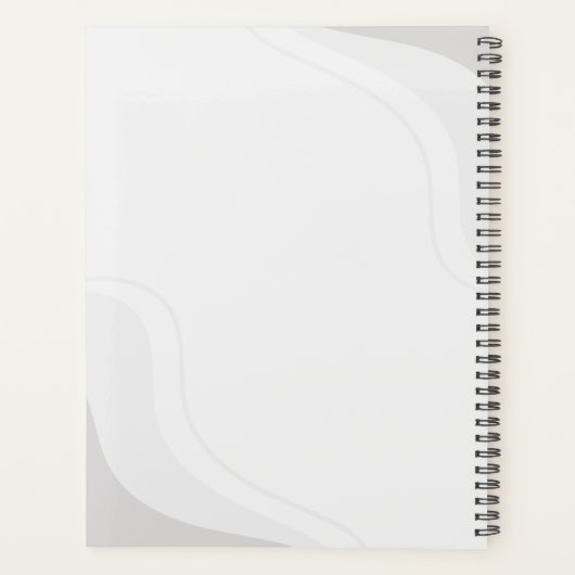 Dunkler Personalisierter Jahresplanner mit Individ Planer (Rückseite)