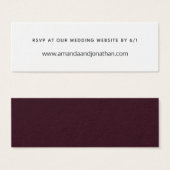 Dunkler Pflaumensamt (Vorne & Hinten)