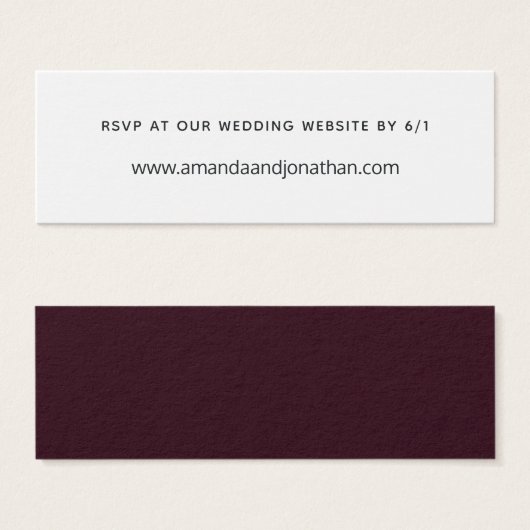 Dunkler Pflaumensamt (Vorne & Hinten)