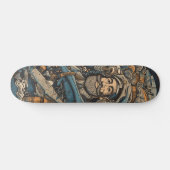 Dunkler psychedelischer Captain Nemo Skateboard (Horizontal)
