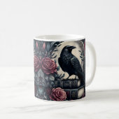 Dunkler Rabe Kaffeetasse (VorderseiteRechts)