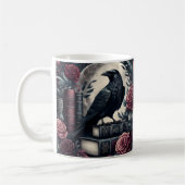 Dunkler Rabe Kaffeetasse (Links)