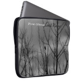 Dunkler Rabe; Kundengerecht Laptopschutzhülle (Vorne Rechts)