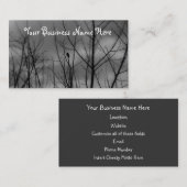 Dunkler Rabe Visitenkarte (Vorne/Hinten)