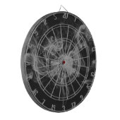 dunkler Rauch Dartscheibe (Vorderseite Links)