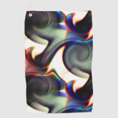 Dunkler Rauch oder spiralförmige Aushöhlung mit Fa Golfhandtuch (Vorderseite)