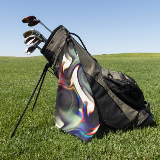 Dunkler Rauch oder spiralförmige Aushöhlung mit Fa Golfhandtuch (Gras)