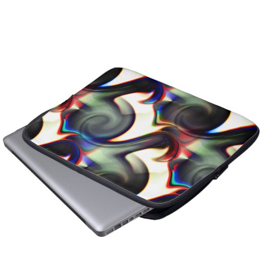 Dunkler Rauch oder spiralförmige Aushöhlung mit Fa Laptopschutzhülle (Vorne Knopf)