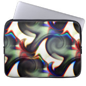 Dunkler Rauch oder spiralförmige Aushöhlung mit Fa Laptopschutzhülle (Vorderseite)