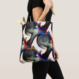 Dunkler Rauch oder spiralförmige Aushöhlung mit Fa Tasche