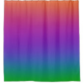 Dunkler Regenbogenfarben Duschvorhang (Vorderseite)