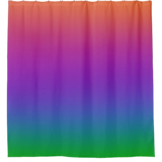 Dunkler Regenbogenfarben Duschvorhang (Vorderseite)