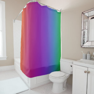 Dunkler Regenbogenfarben Duschvorhang