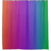 Dunkler Regenbogenfarben Duschvorhang (Vorderseite)