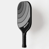 Dunkler Retro-Rundbogen mit Namen Pickleball Schläger (Links)