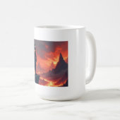 Dunkler Ritter der Flamme Kaffeetasse (VorderseiteRechts)