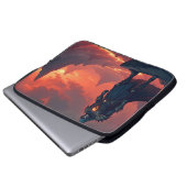 Dunkler Ritter der Flamme Laptopschutzhülle (Vorne Knopf)