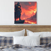 Dunkler Ritter der Flamme Leinwanddruck (Insitu (Schlafzimmer))