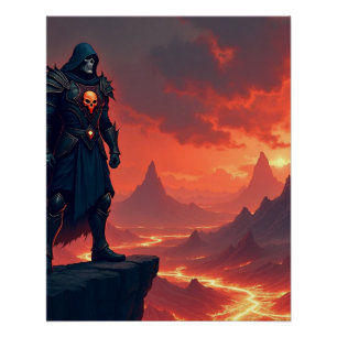 Dunkler Ritter der Flamme Poster