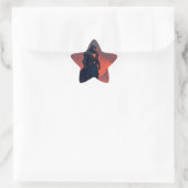 Dunkler Ritter der Flamme Stern-Aufkleber (Tasche)