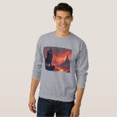 Dunkler Ritter der Flamme Sweatshirt (Vorne ganz)