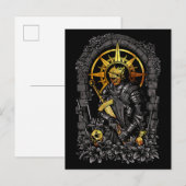 Dunkler Ritter: Der Krieger in den Schatten Postkarte (Vorne/Hinten)