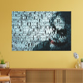 Dunkler Ritter Premium Wrapped Canvas (Glanz) Leinwanddruck (Insitu (Wohnzimmer))