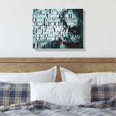 Dunkler Ritter Premium Wrapped Canvas (Glanz) Leinwanddruck (Insitu (Schlafzimmer))