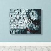 Dunkler Ritter Premium Wrapped Canvas (Glanz) Leinwanddruck (Insitu (Holzboden))