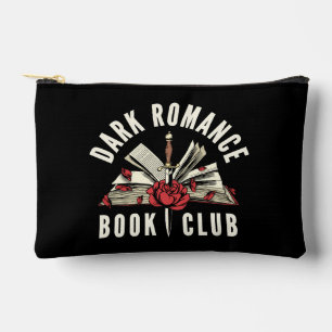 Dunkler Romance Buchclub Rot Blumig Zubehörtasche